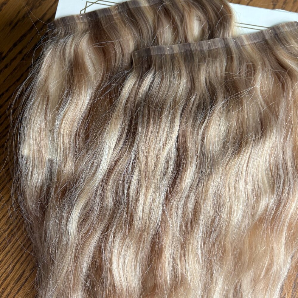 HUMAN HAIR CLIP INS AND HALO PACKAGE